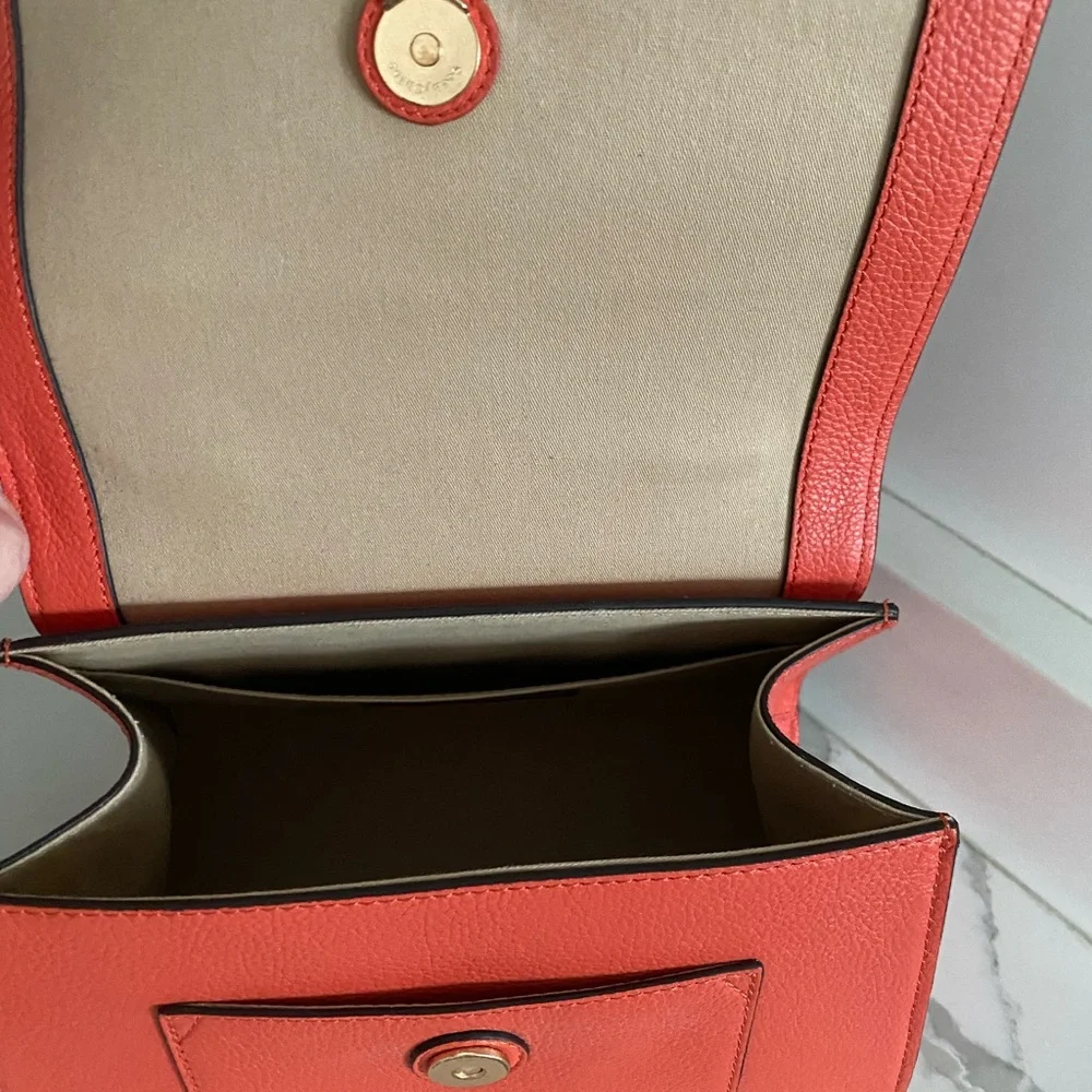 🆕 SEE BY CHLOE JOAN MINI CROSSBODY BAG FLAP TOP HANDLE GIPSY ORANGE LEATHER - Picture 14 of 16